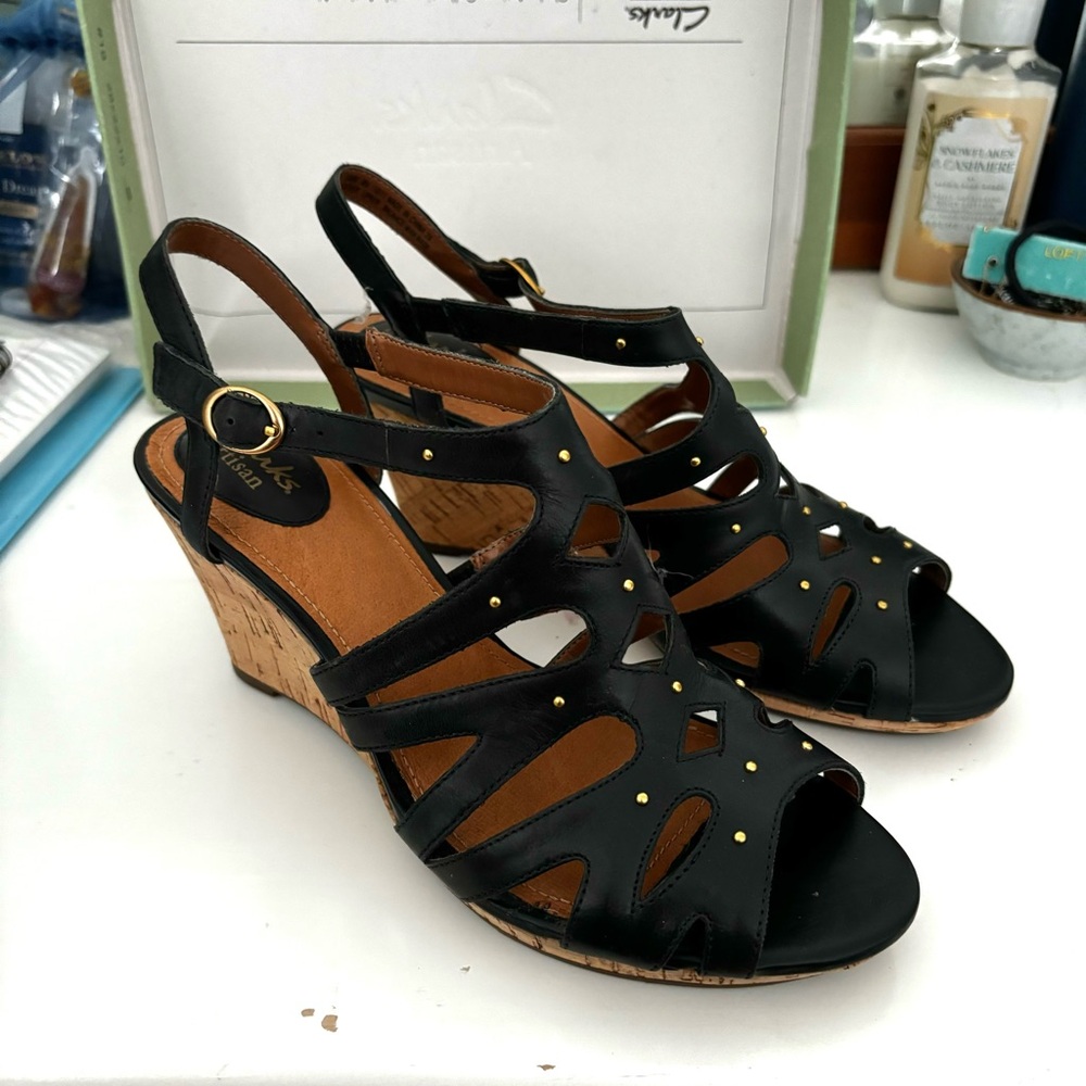 Sandal Wedge Black